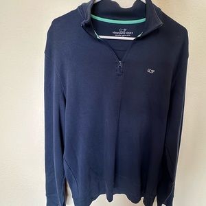 Navy Blue Men’s Vineyard Vine quarter zip (MEDIUM)